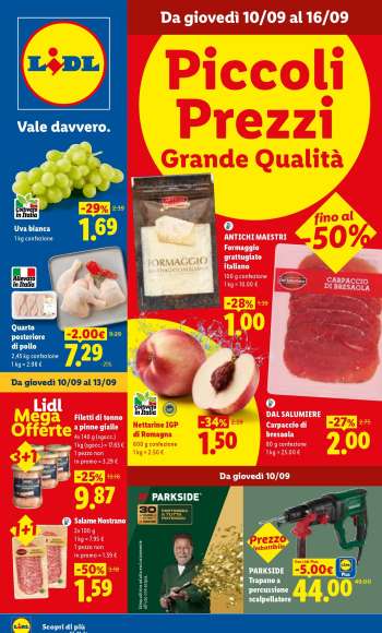 Volantino Lidl - 10/9/2026 - 16/9/2026.