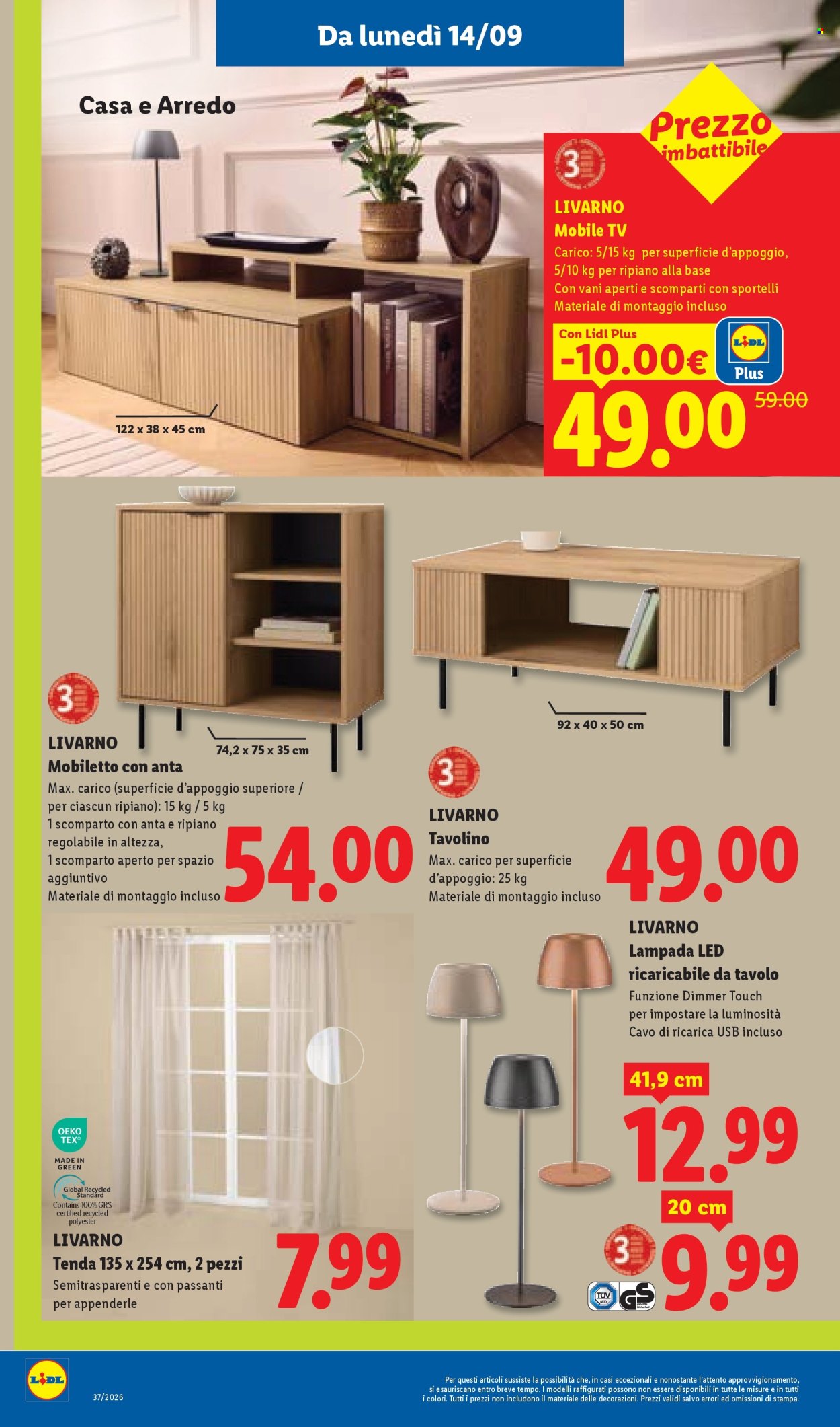 Volantino Lidl - 10/9/2026 - 16/9/2026. Pagina 44
