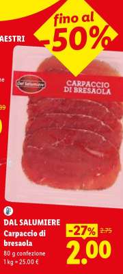 Carpaccio di Bresaola