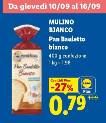 Mulino Bianco Pan Bauletto Bianco