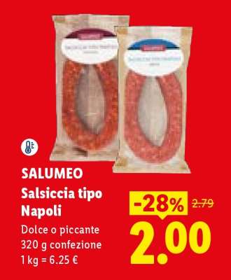 Salumeo Salsiccia tipo Napoli