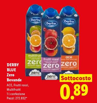 DERBY BLUE Zero Bevande