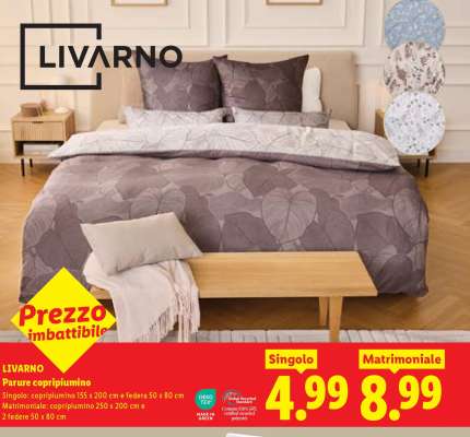 LIVARNO Parure copripiumino Singolo