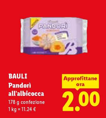 BAULI Pandorì all'albicocca