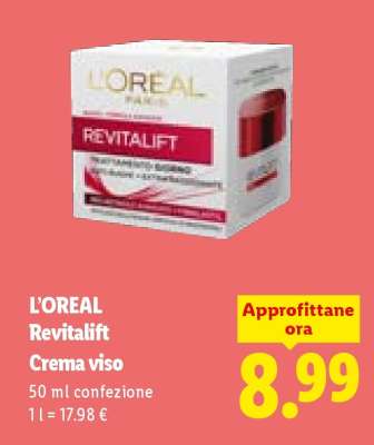 L'Oréal Revitalift crema viso