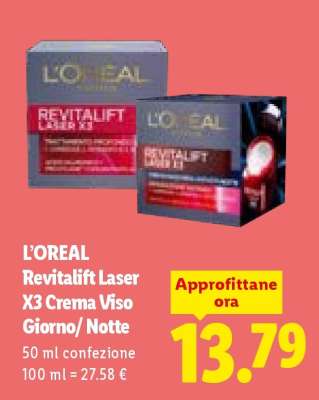 L'OREAL Revitalift Laser X3 Crema Viso Giorno/Notte