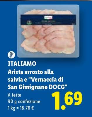 ITALIAMO Arista arrosto alla salvia e 'Vernaccia di San Gimignano DOCG'