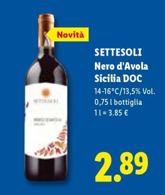SETTESOLI Nero d'Avola Sicilia DOC