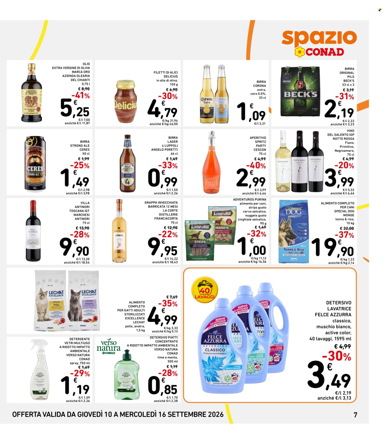 Volantino Spazio Conad - 10/9/2026 - 16/9/2026. Pagina 7