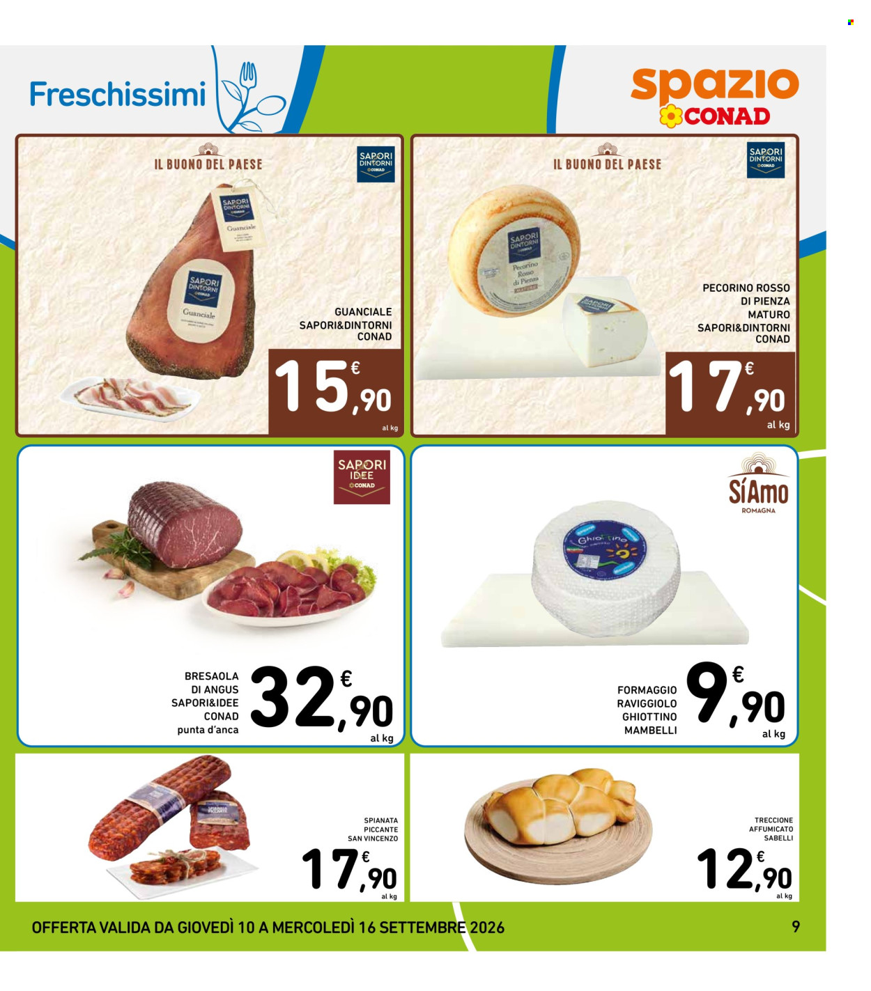 Volantino Spazio Conad - 10/9/2026 - 16/9/2026. Pagina 9
