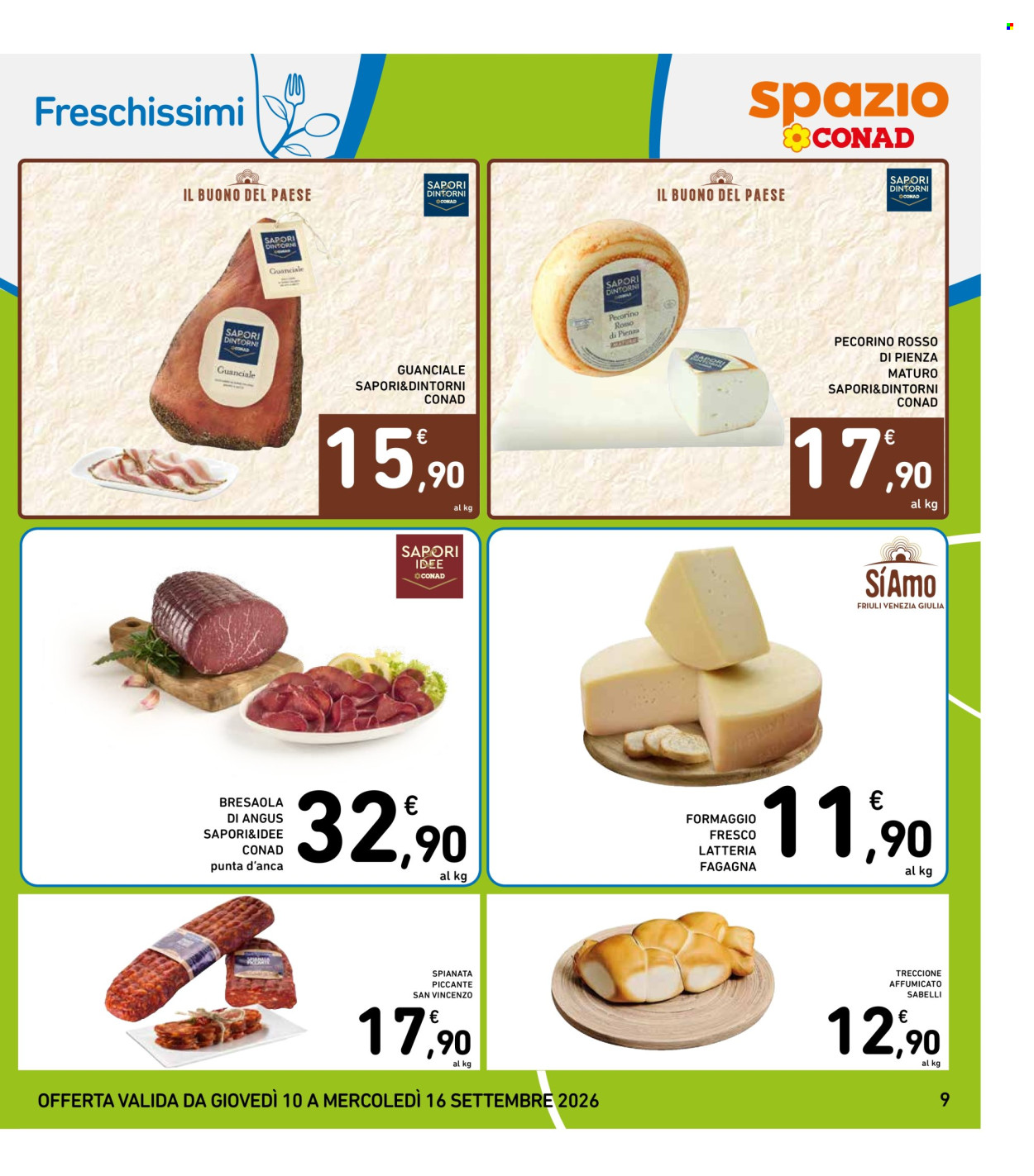 Volantino Spazio Conad - 10/9/2026 - 16/9/2026. Pagina 9