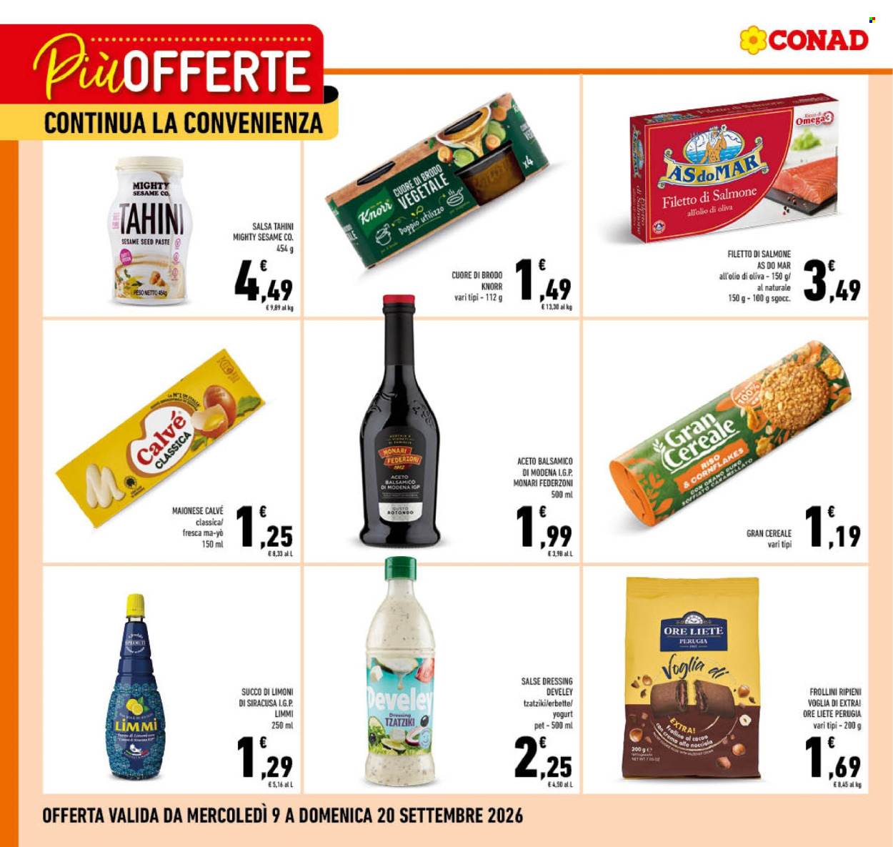 Volantino Conad - 9/9/2026 - 20/9/2026. Pagina 1