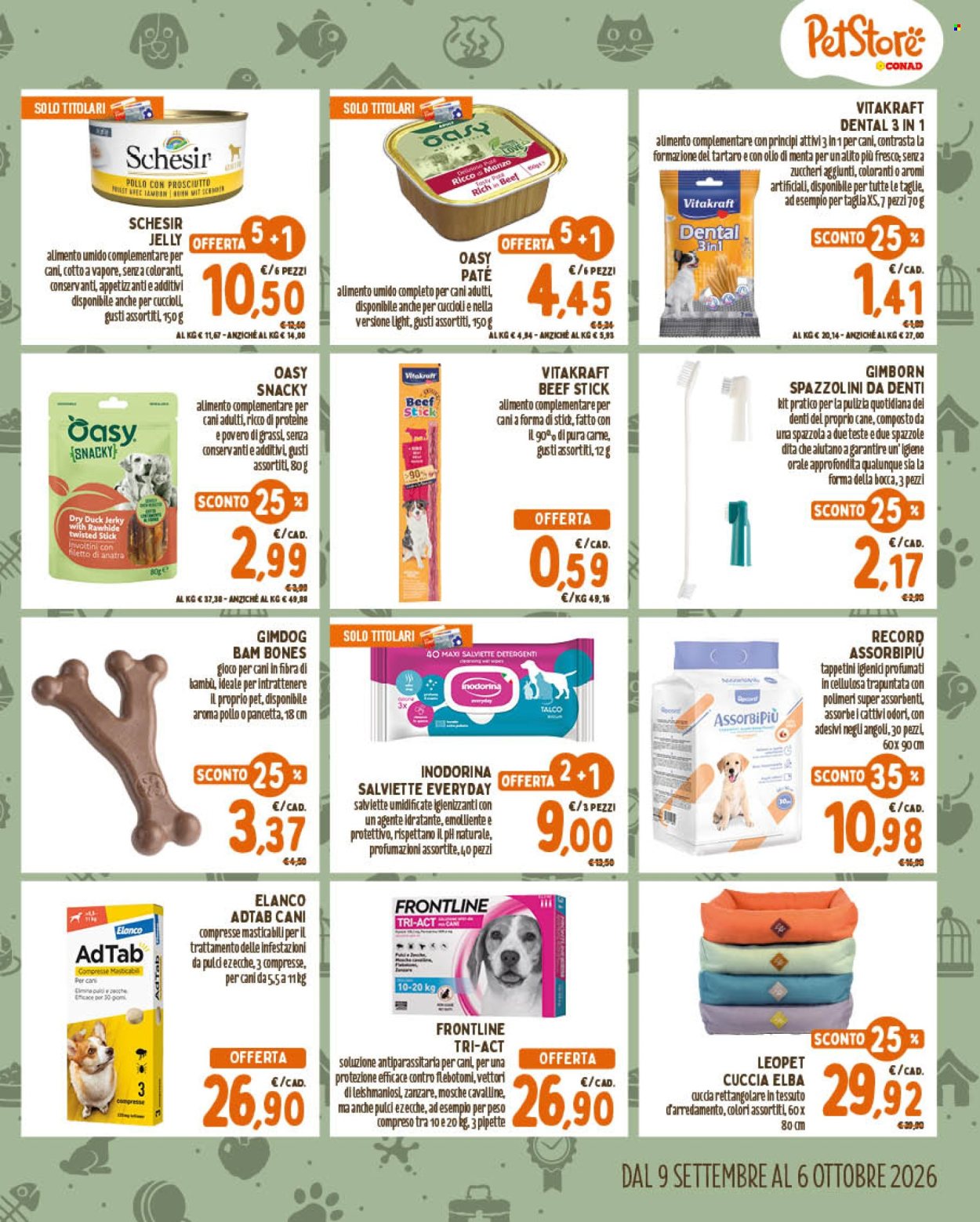 Volantino Pet Store Conad - 9/9/2026 - 6/10/2026. Pagina 3