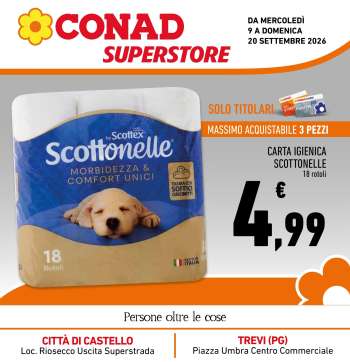 Volantino Conad Superstore - 9/9/2026 - 20/9/2026.