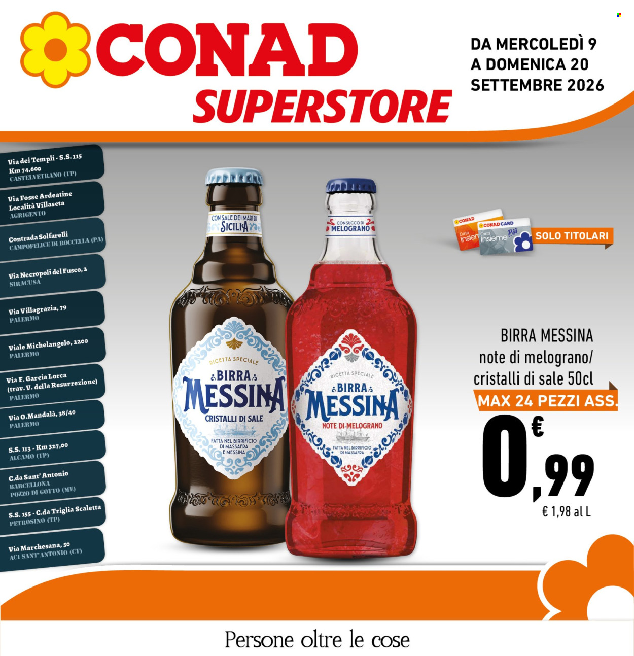 Volantino Conad Superstore - 9/9/2026 - 20/9/2026. Pagina 1