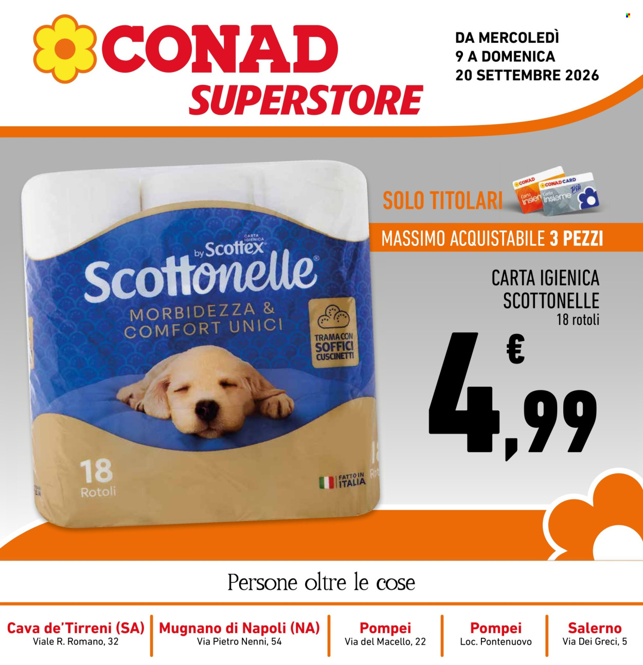 Volantino Conad Superstore - 9/9/2026 - 20/9/2026. Pagina 1