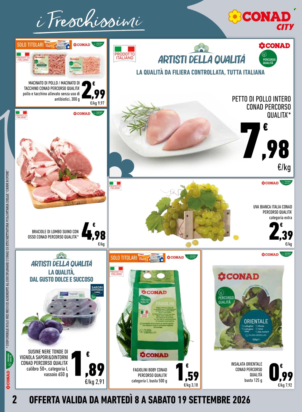 Volantino Conad City - 8/9/2026 - 19/9/2026. Pagina 2