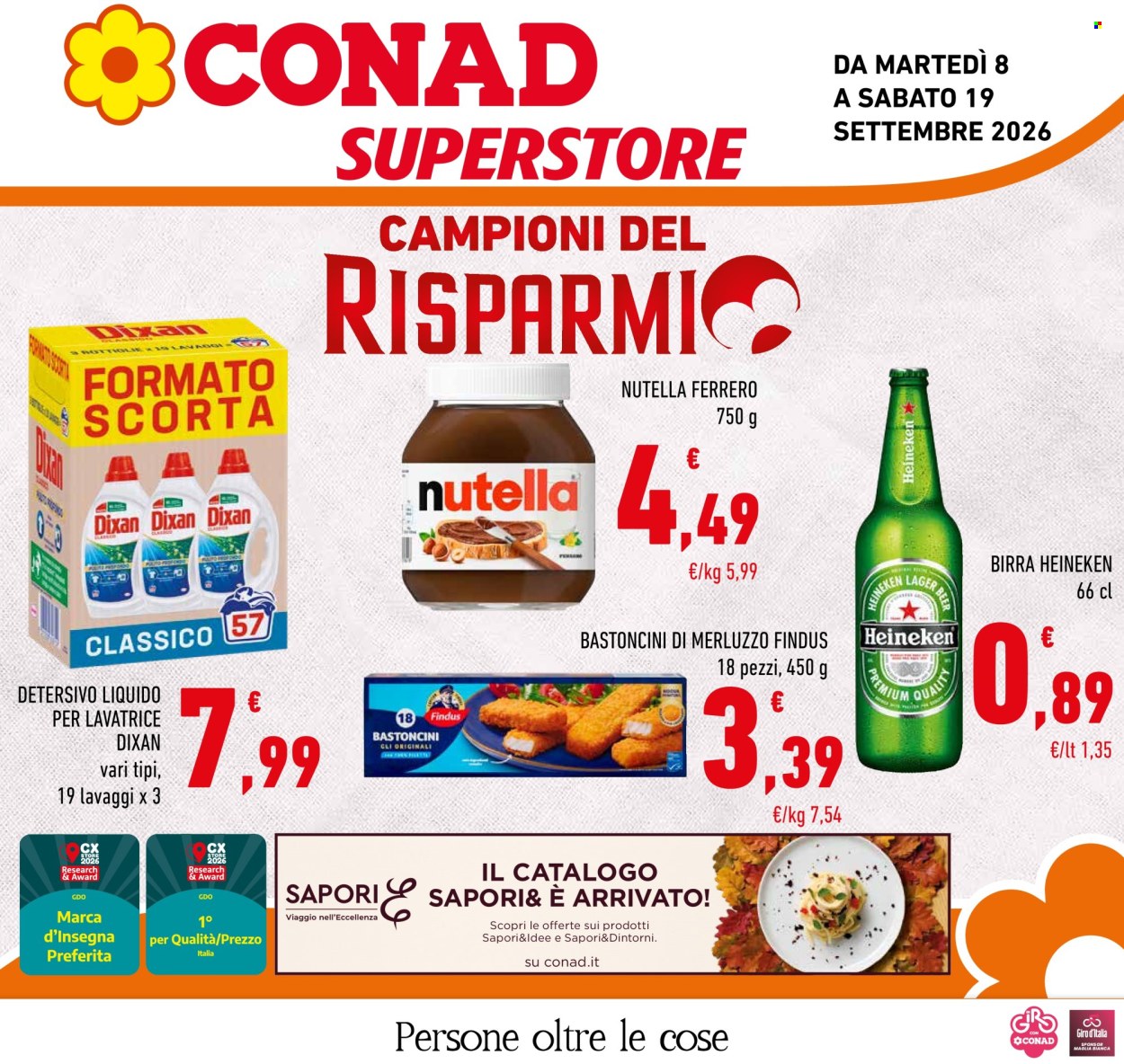 Volantino Conad Superstore - 8/9/2026 - 19/9/2026. Pagina 1