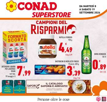 Volantino Conad Superstore - 8/9/2026 - 19/9/2026.