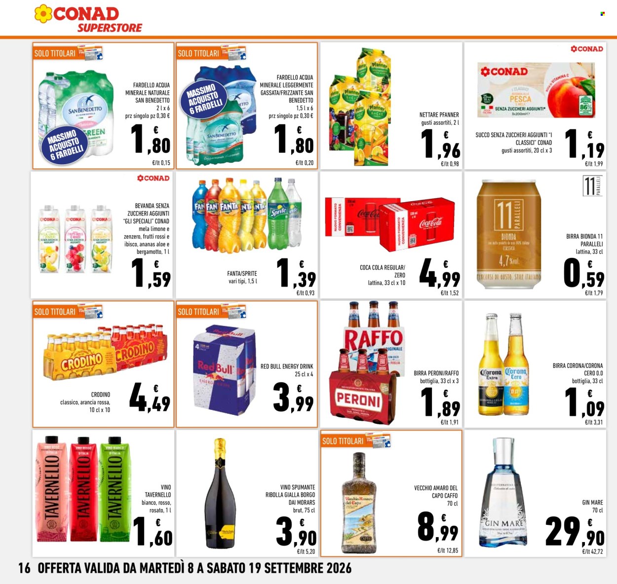 Volantino Conad Superstore - 8/9/2026 - 19/9/2026. Pagina 16