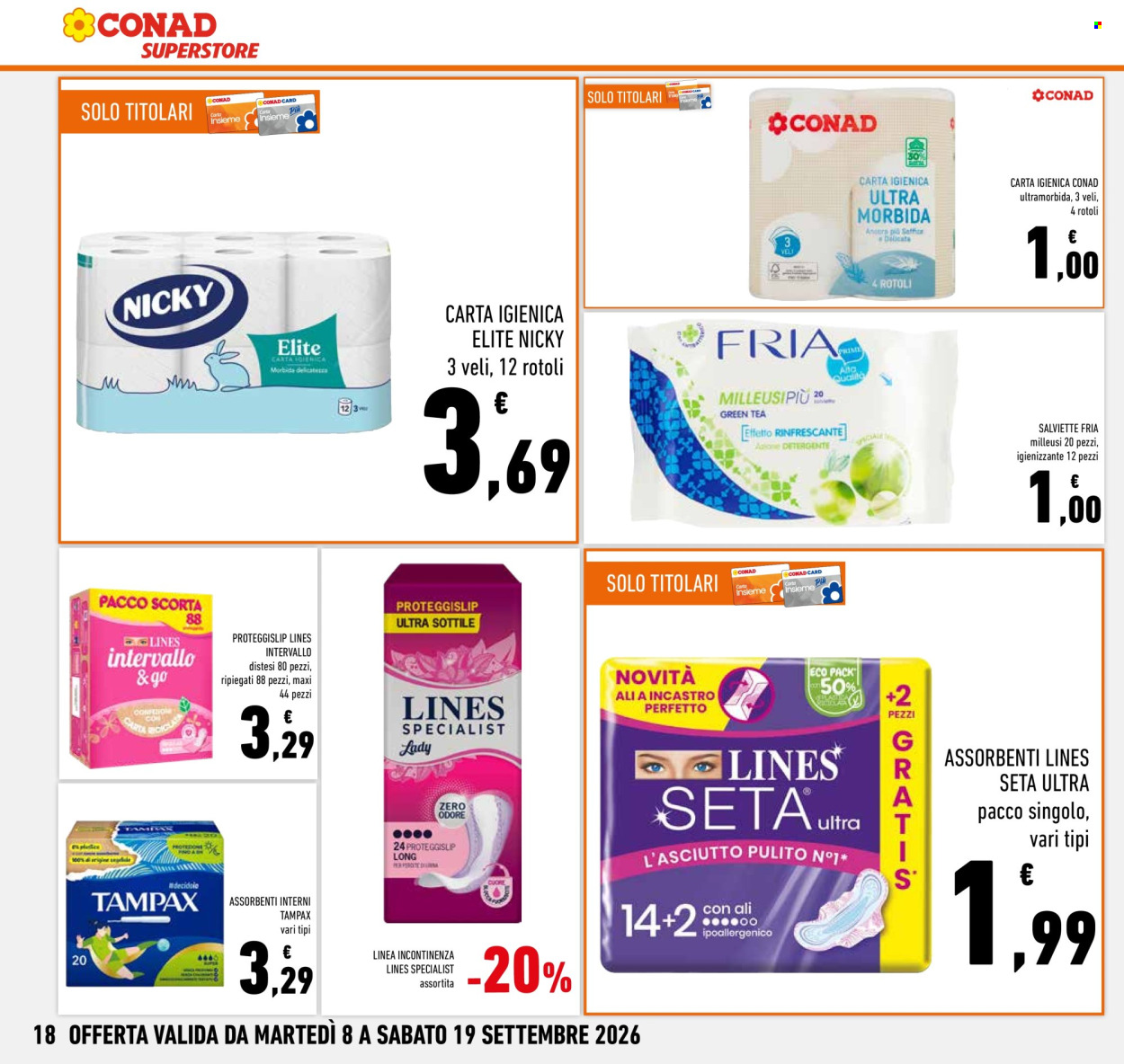 Volantino Conad Superstore - 8/9/2026 - 19/9/2026. Pagina 18