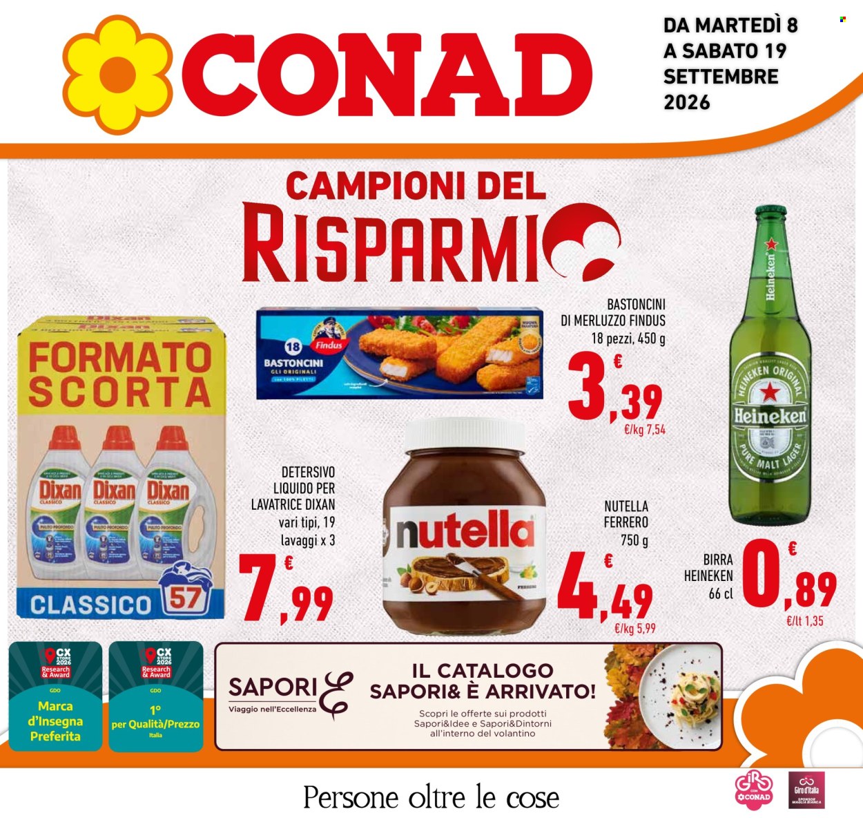 Volantino Conad - 8/9/2026 - 19/9/2026. Pagina 1