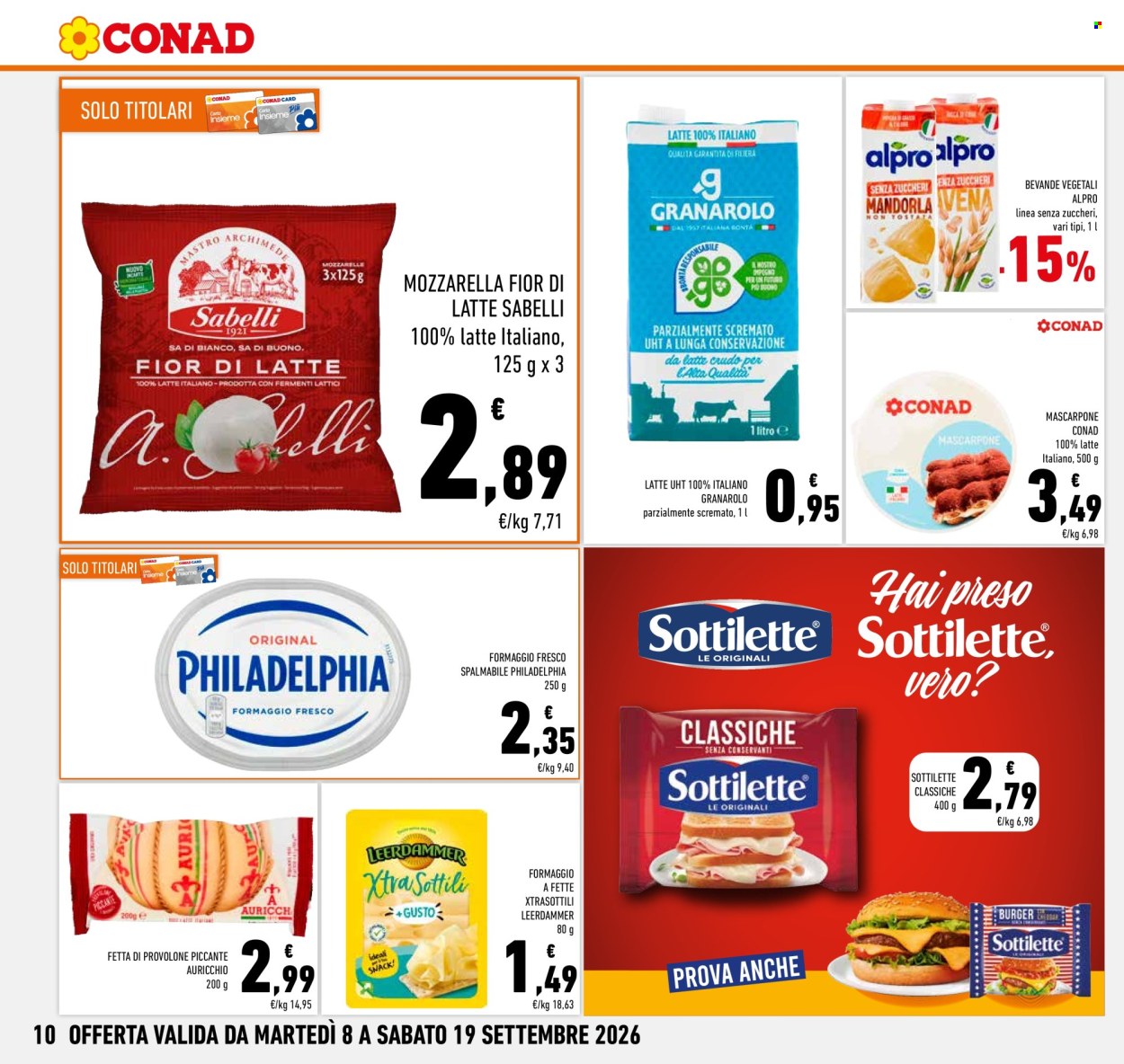 Volantino Conad - 8/9/2026 - 19/9/2026. Pagina 10