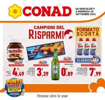 Volantino Conad - 9/9/2026 - 20/9/2026.