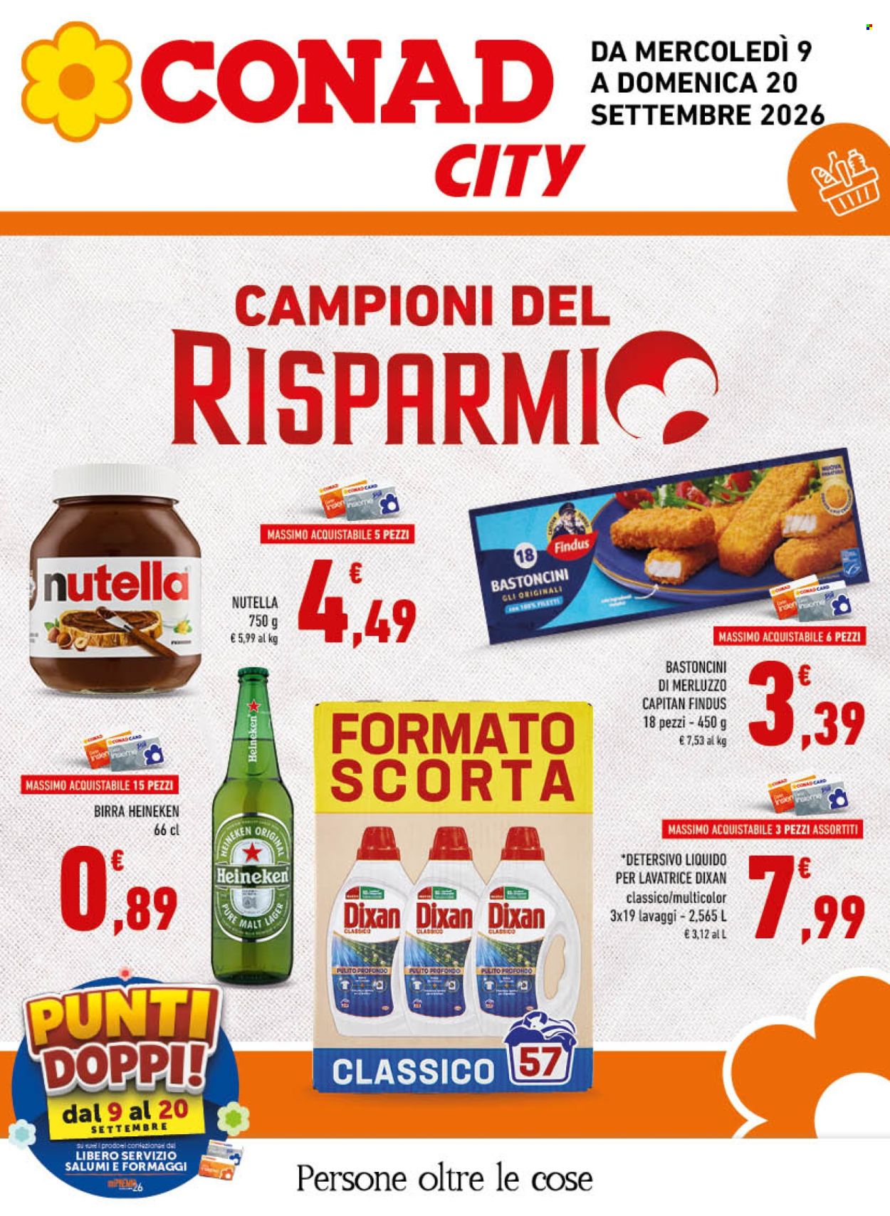 Volantino Conad - 9/9/2026 - 20/9/2026. Pagina 1