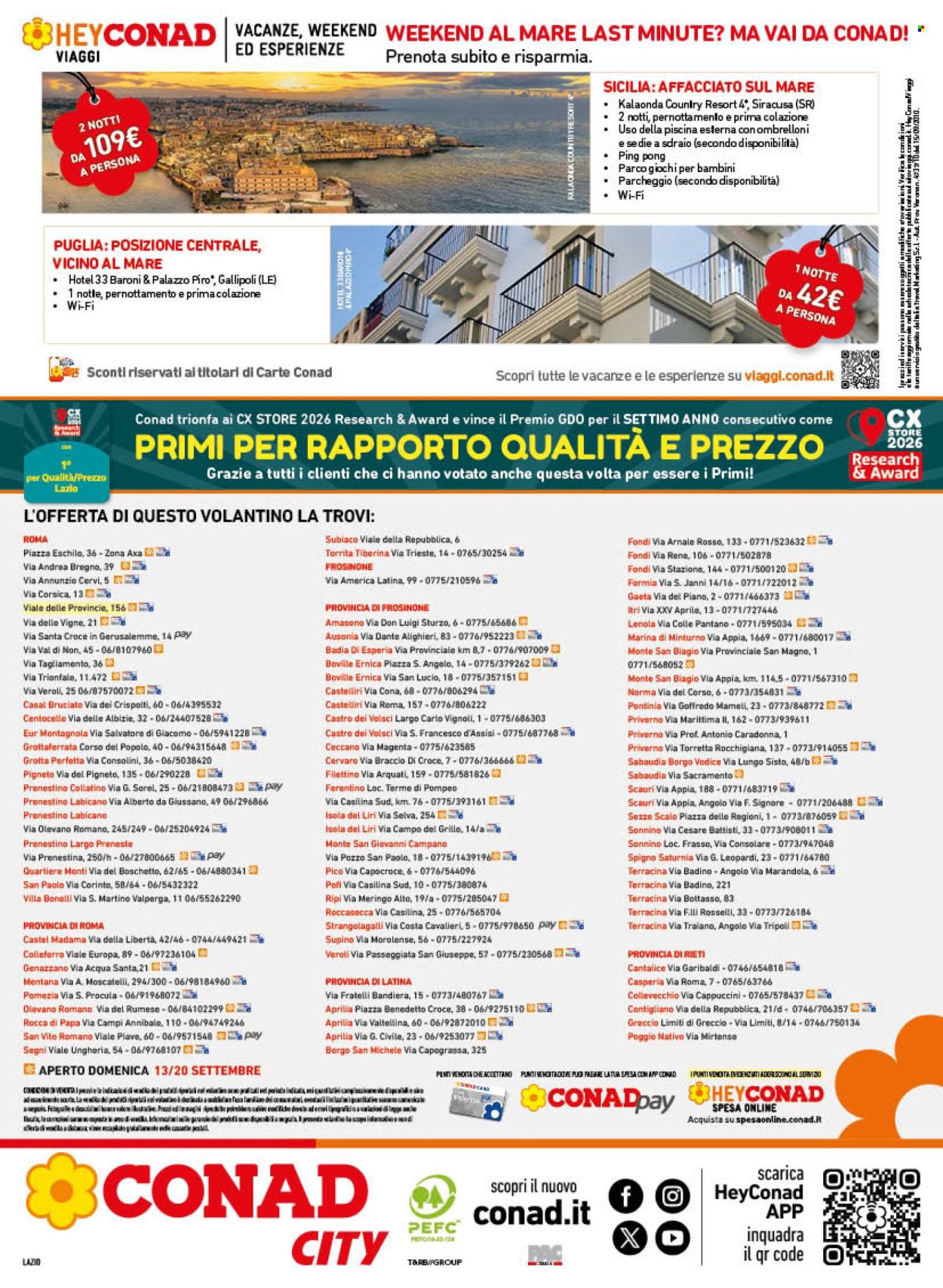 Volantino Conad - 9/9/2026 - 20/9/2026. Pagina 16