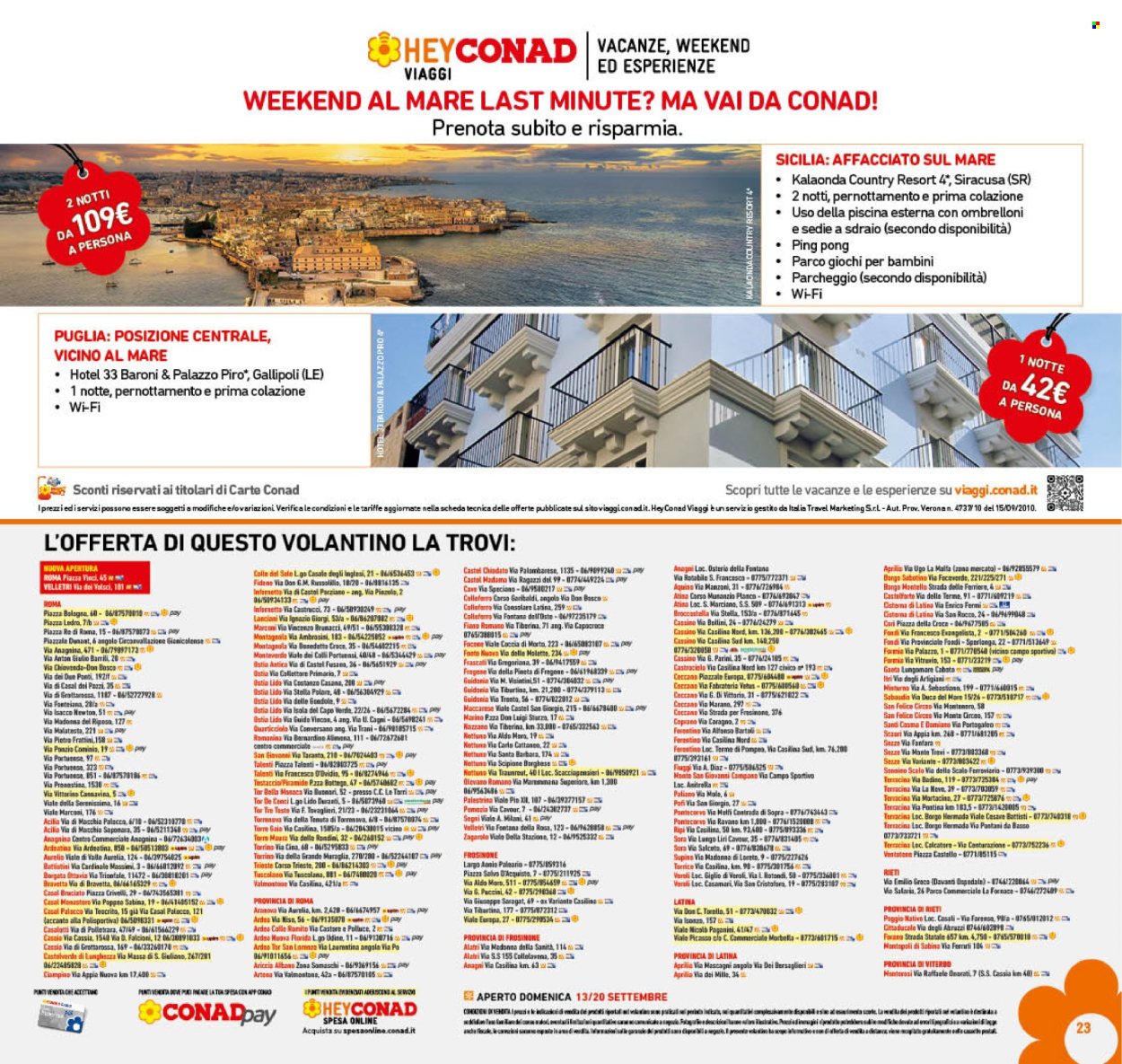 Volantino Conad - 9/9/2026 - 20/9/2026. Pagina 23