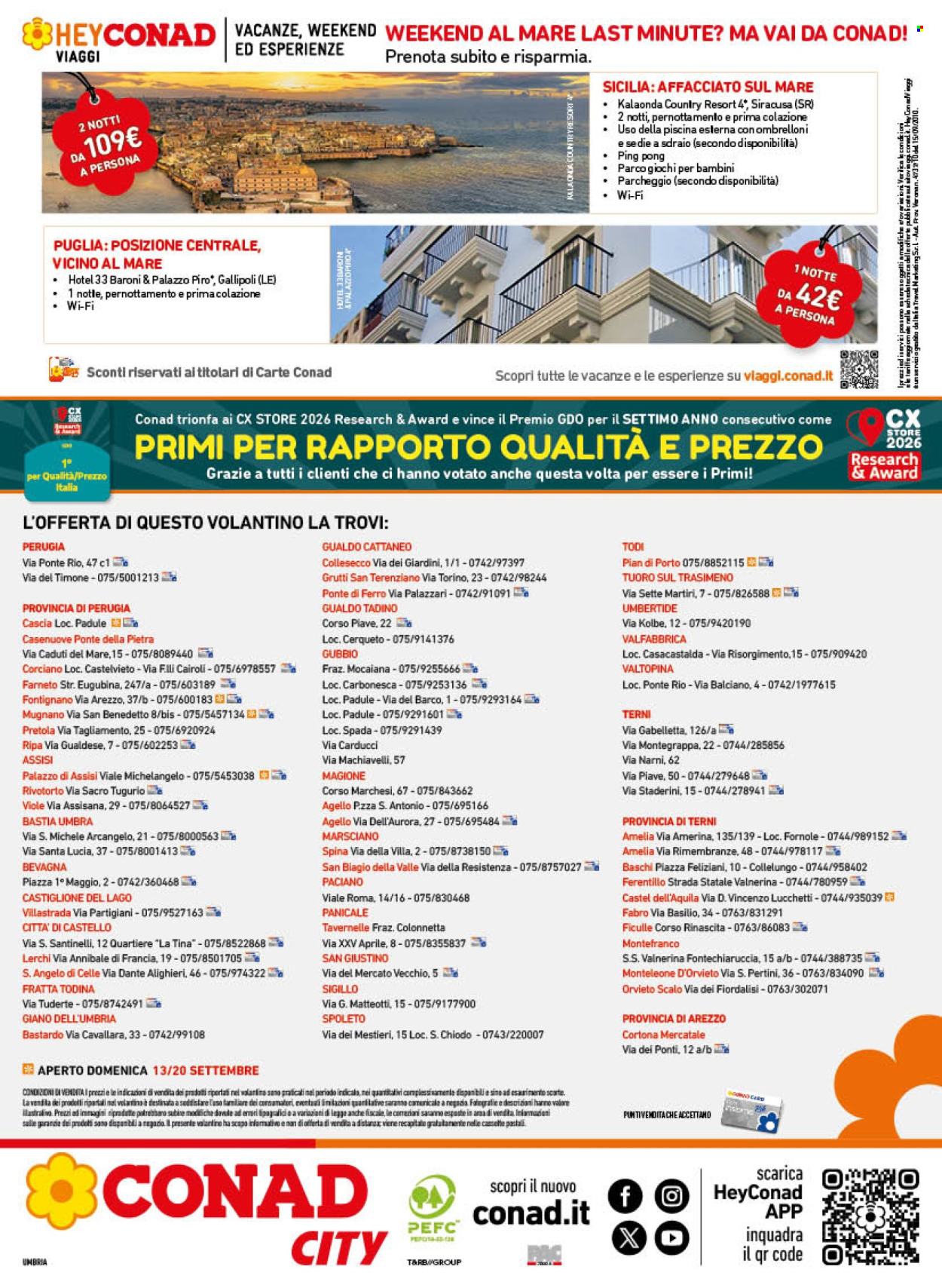 Volantino Conad - 9/9/2026 - 20/9/2026. Pagina 16