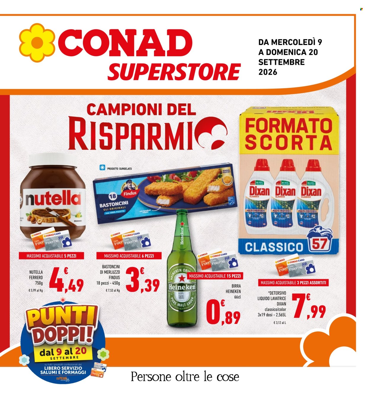 Volantino Conad Superstore - 9/9/2026 - 20/9/2026. Pagina 1