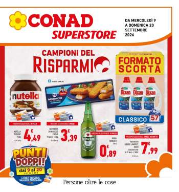 Volantino Conad Superstore - 9/9/2026 - 20/9/2026.