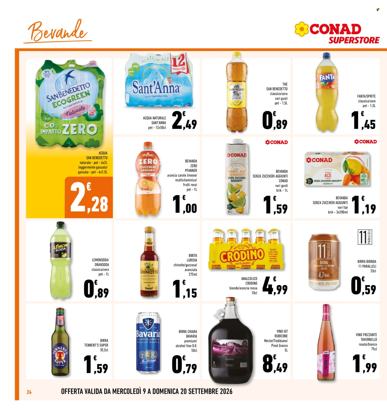 Volantino Conad Superstore - 9/9/2026 - 20/9/2026. Pagina 24