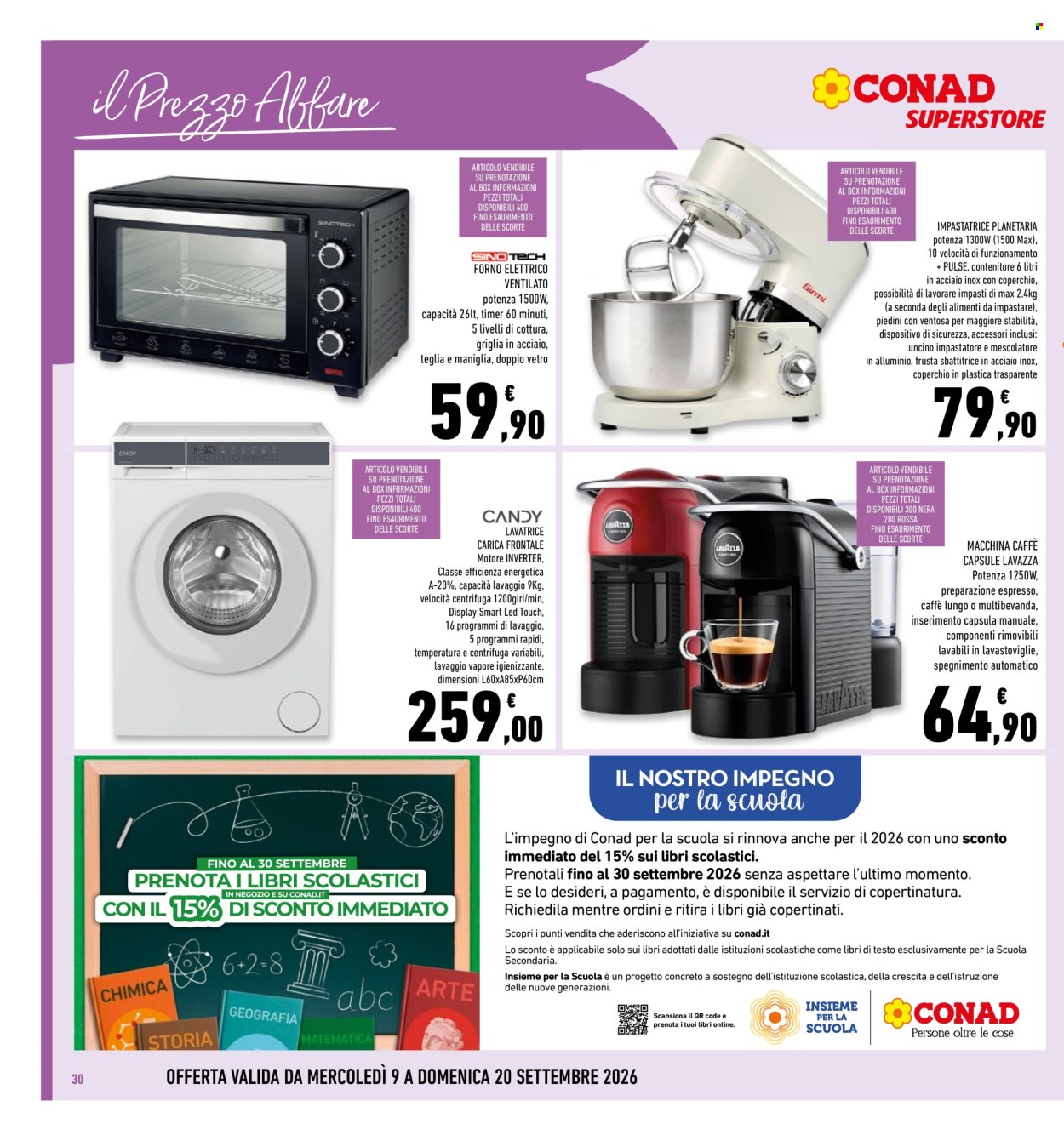 Volantino Conad Superstore - 9/9/2026 - 20/9/2026. Pagina 30