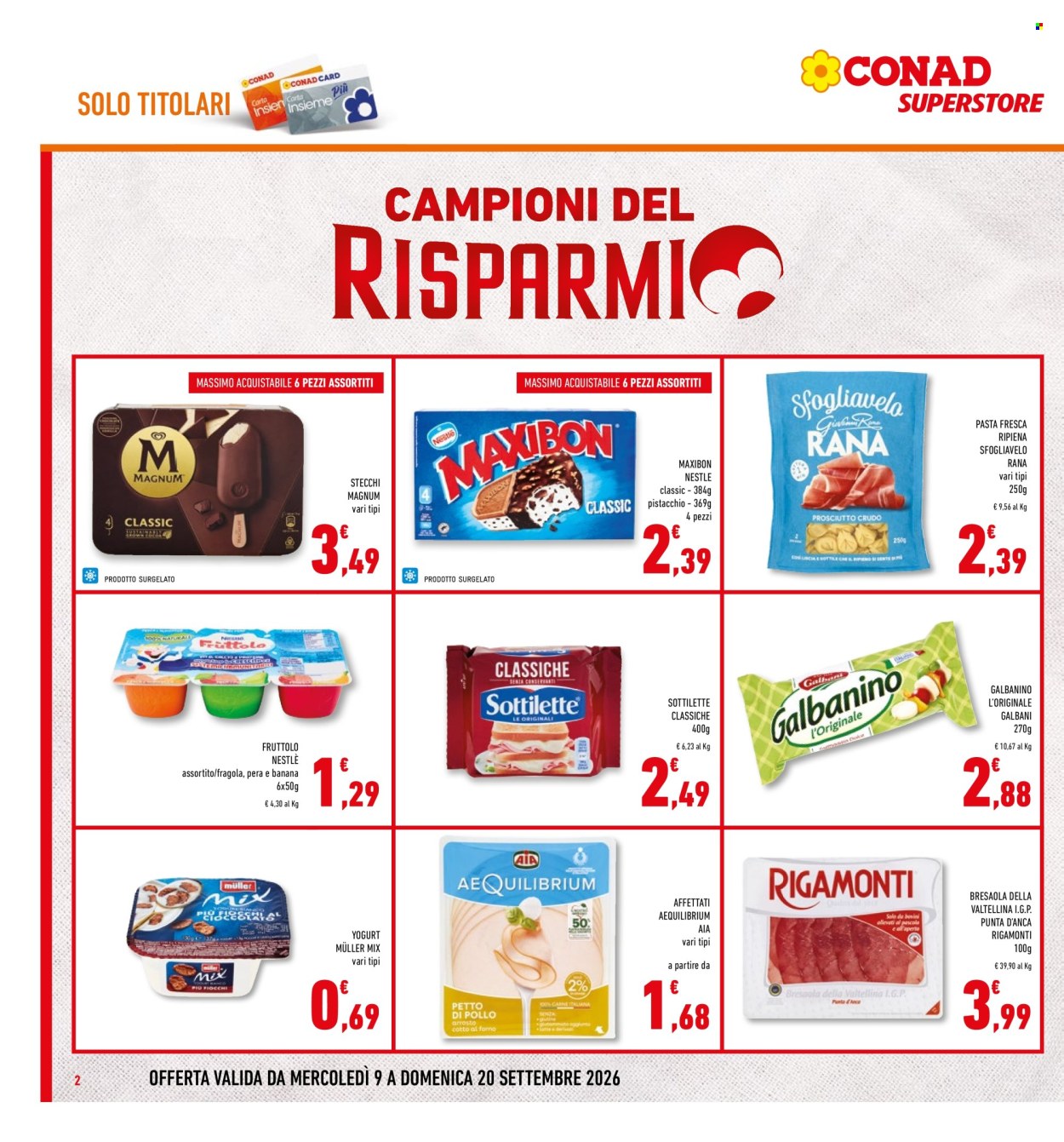 Volantino Conad - 9/9/2026 - 20/9/2026. Pagina 2
