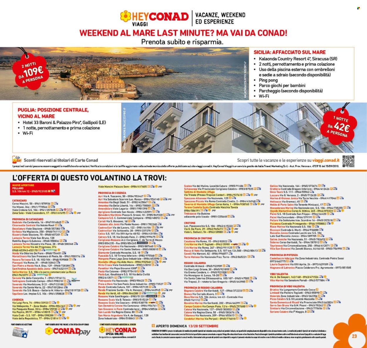 Volantino Conad - 9/9/2026 - 20/9/2026. Pagina 23