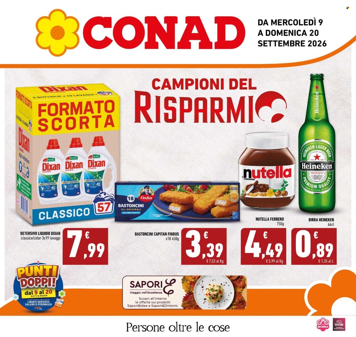 Volantino Conad - 9/9/2026 - 20/9/2026. Pagina 1