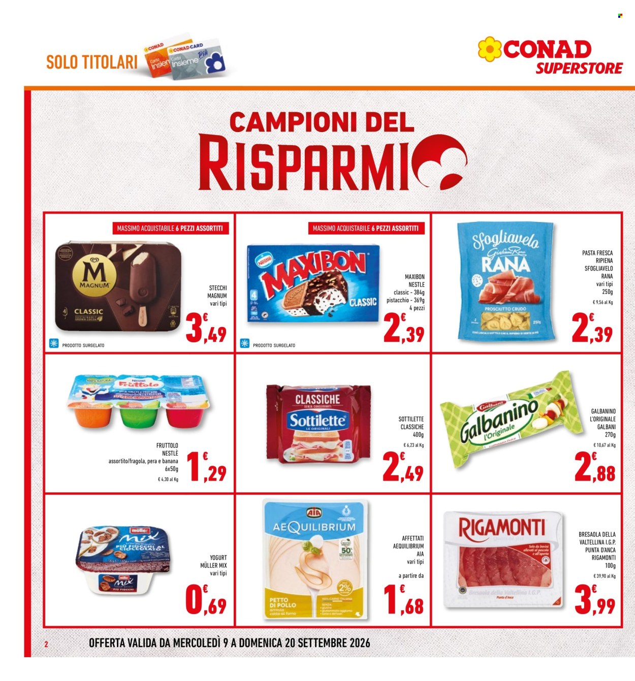 Volantino Conad Superstore - 9/9/2026 - 20/9/2026. Pagina 2