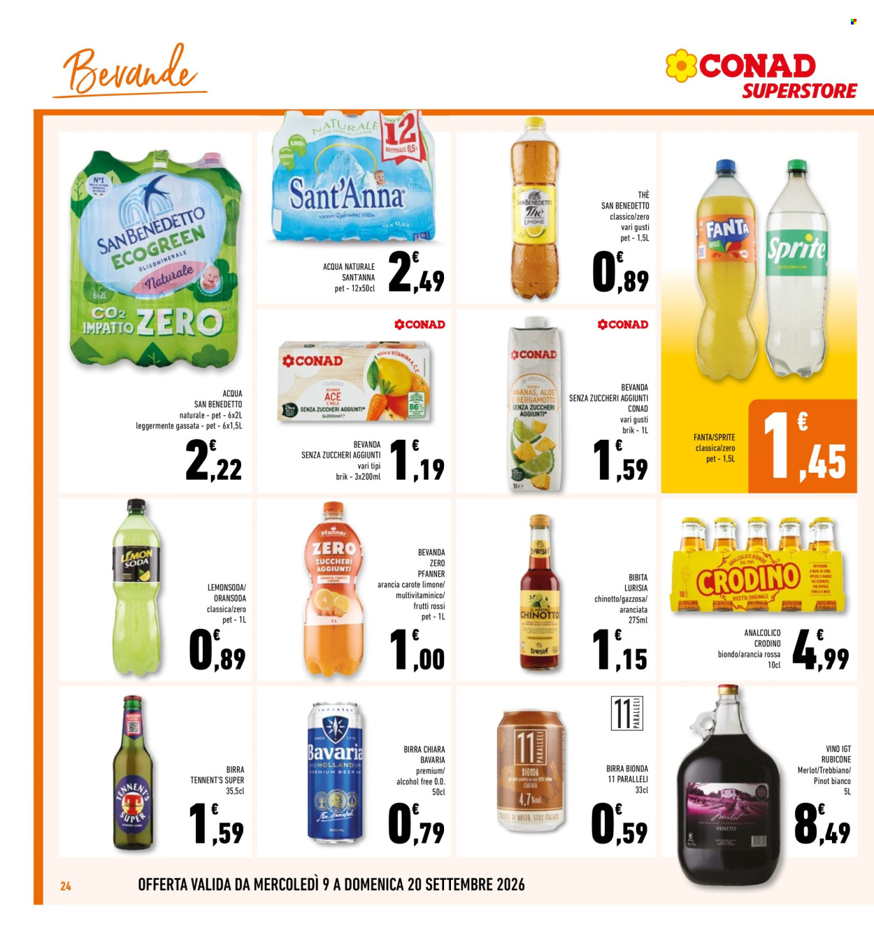 Volantino Conad Superstore - 9/9/2026 - 20/9/2026. Pagina 24
