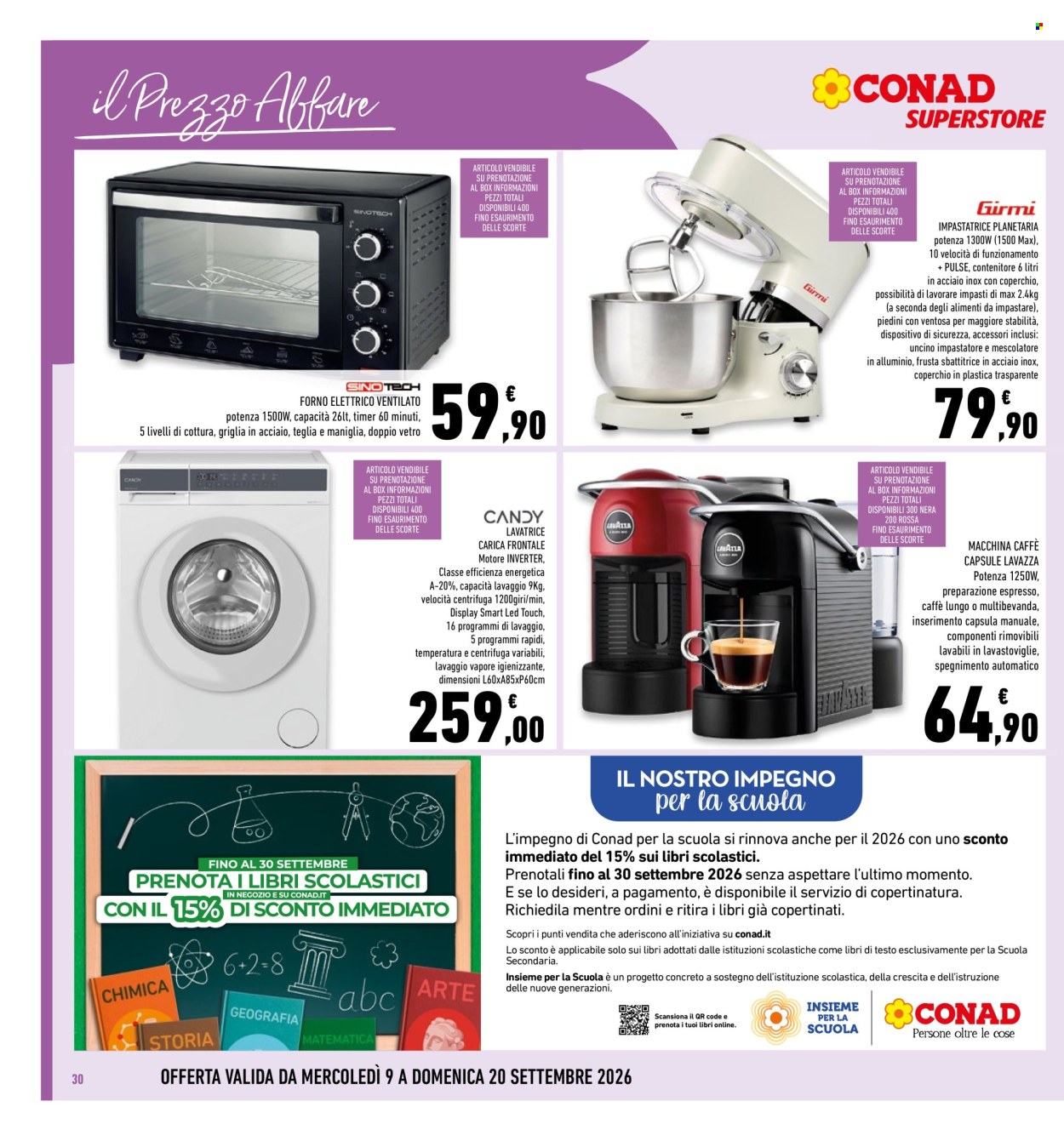 Volantino Conad Superstore - 9/9/2026 - 20/9/2026. Pagina 30