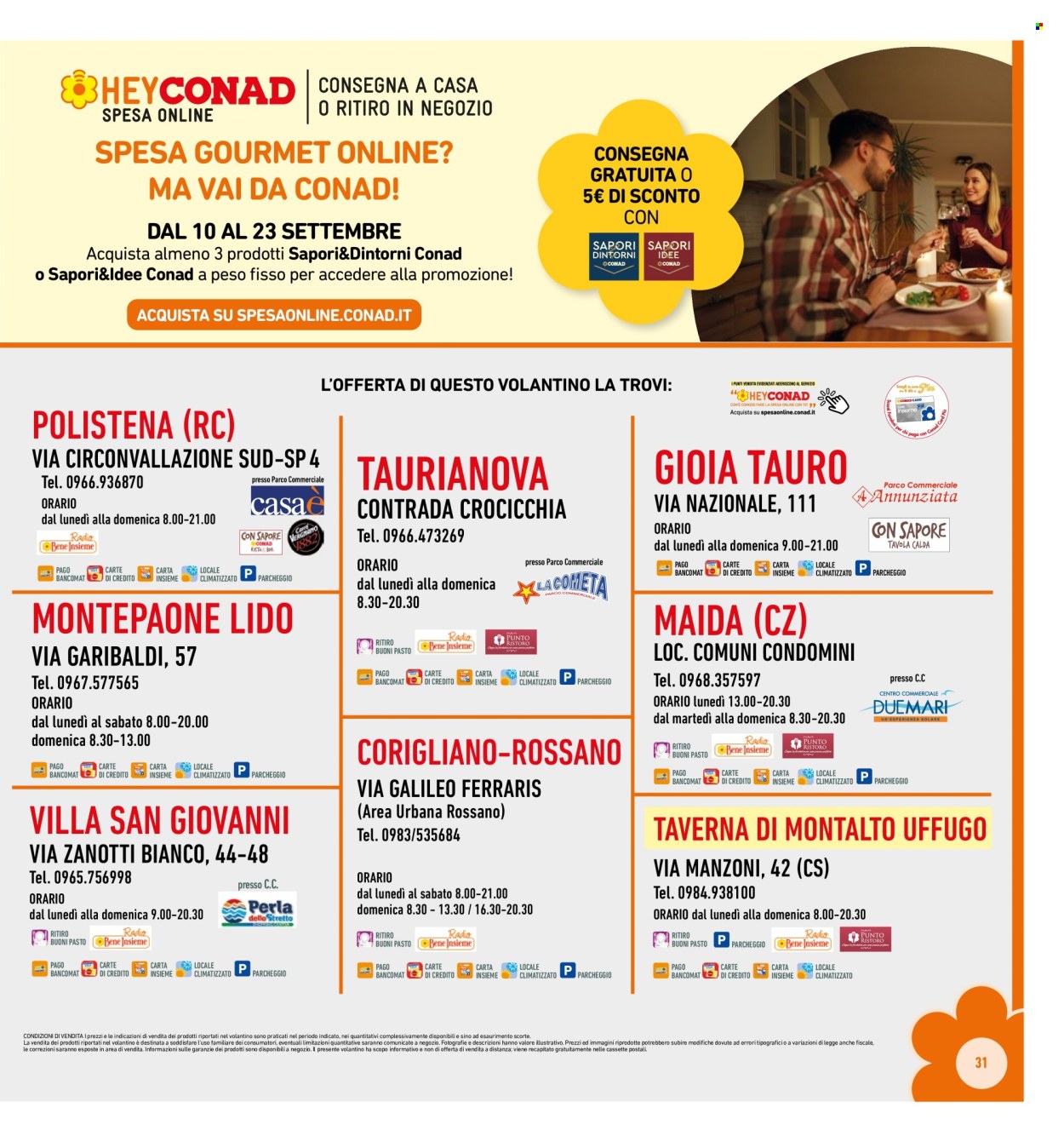 Volantino Conad Superstore - 9/9/2026 - 20/9/2026. Pagina 31