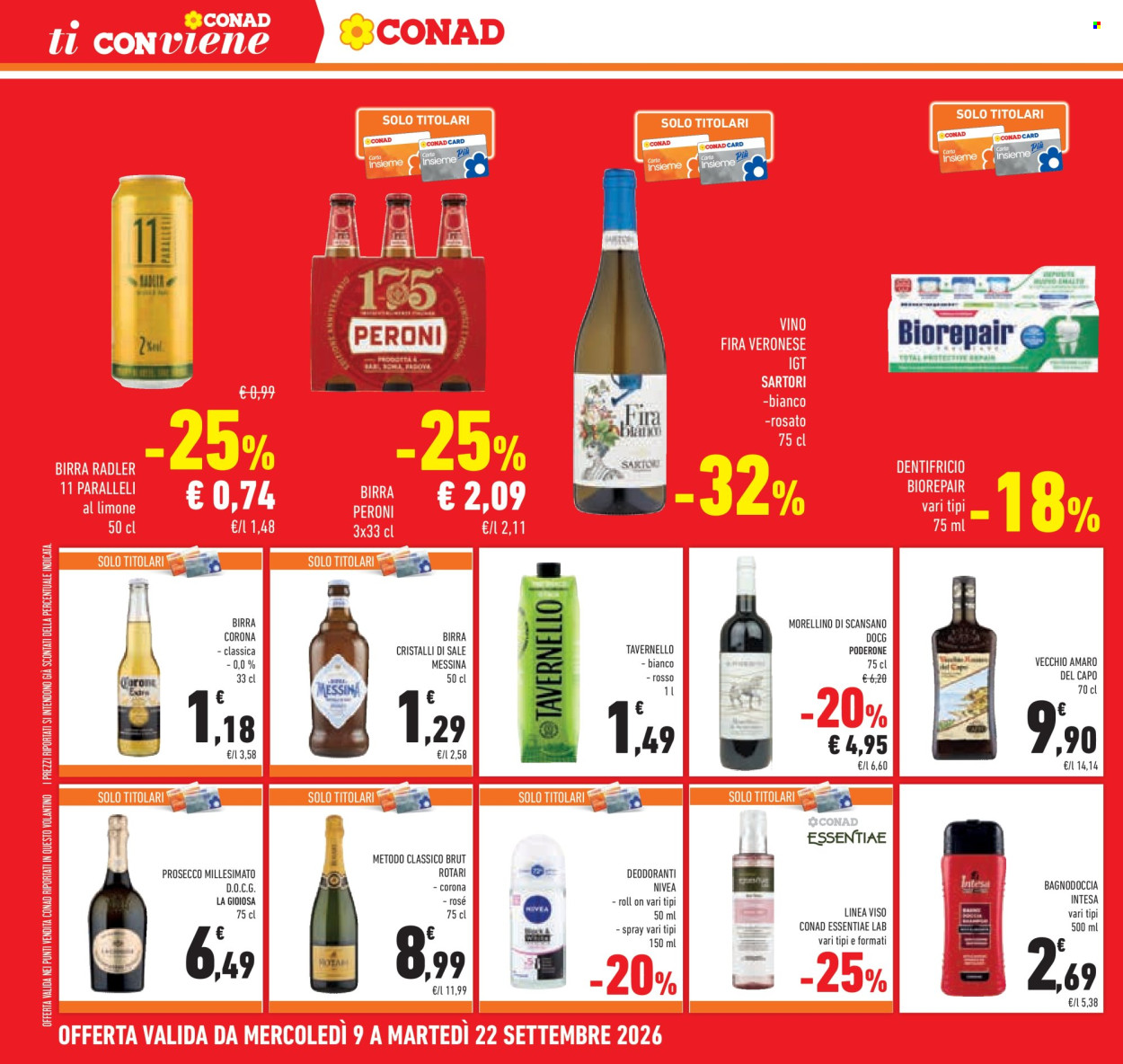 Volantino Conad - 9/9/2026 - 22/9/2026. Pagina 20