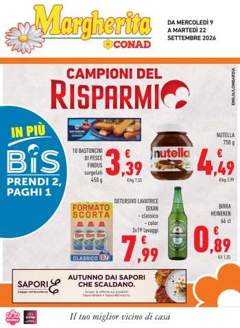 Volantino Margherita Conad - 9/9/2026 - 22/9/2026.