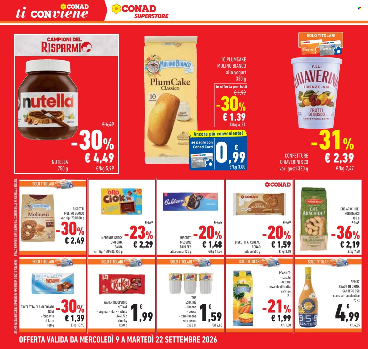Volantino Conad Superstore - 9/9/2026 - 22/9/2026. Pagina 12