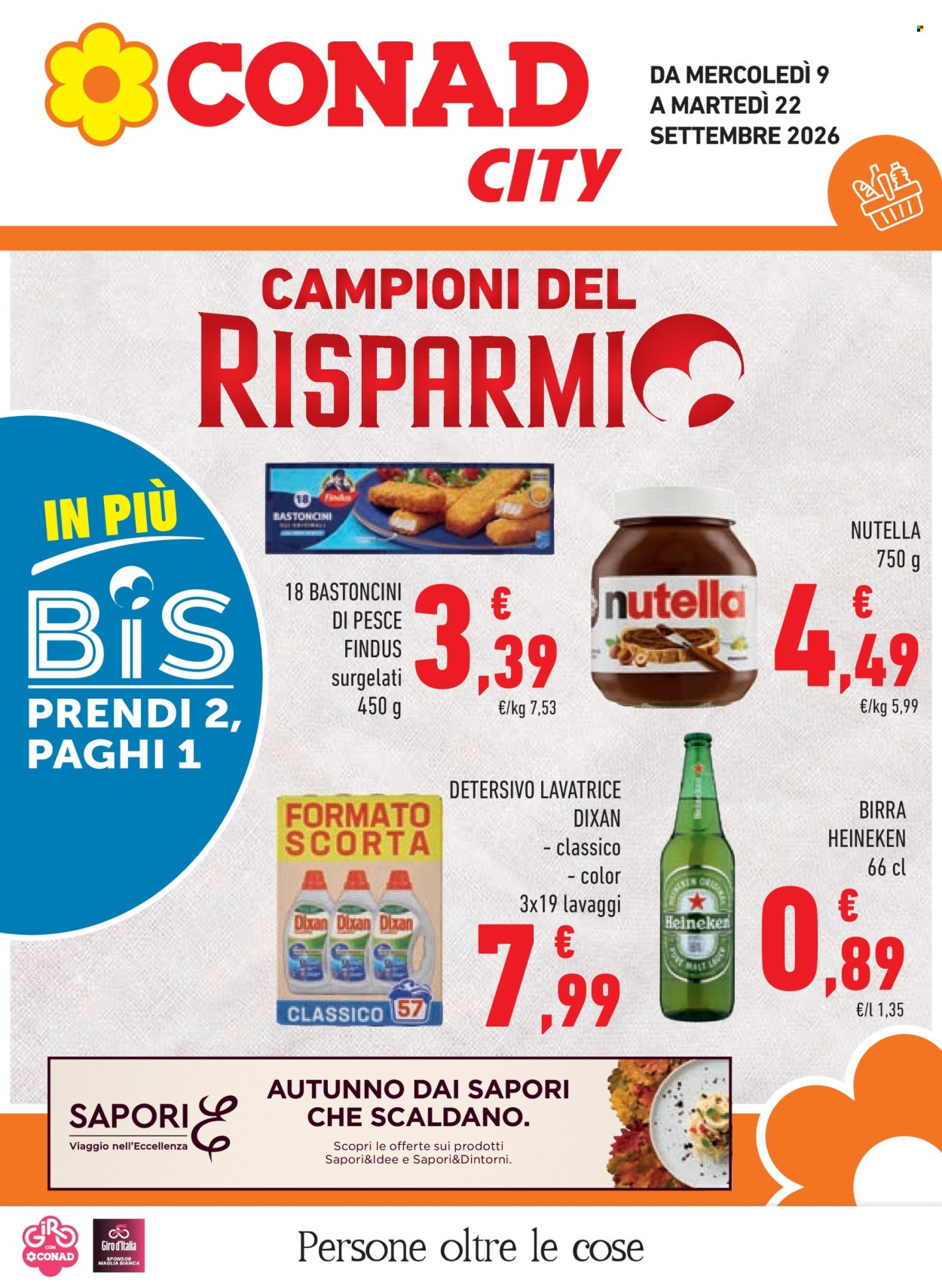 Volantino Conad - 9/9/2026 - 22/9/2026. Pagina 1