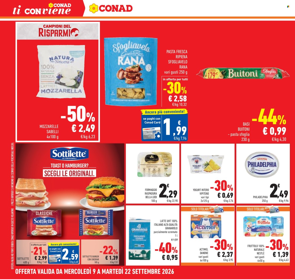 Volantino Conad - 9/9/2026 - 22/9/2026. Pagina 6