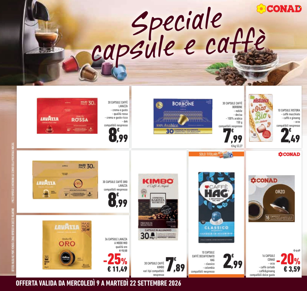 Volantino Conad - 9/9/2026 - 22/9/2026. Pagina 10