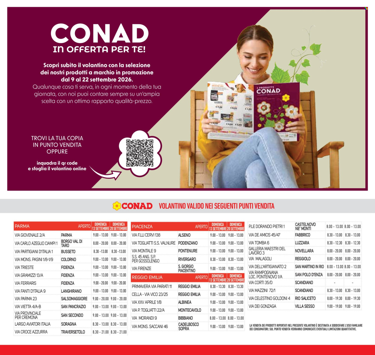 Volantino Conad - 9/9/2026 - 22/9/2026. Pagina 34